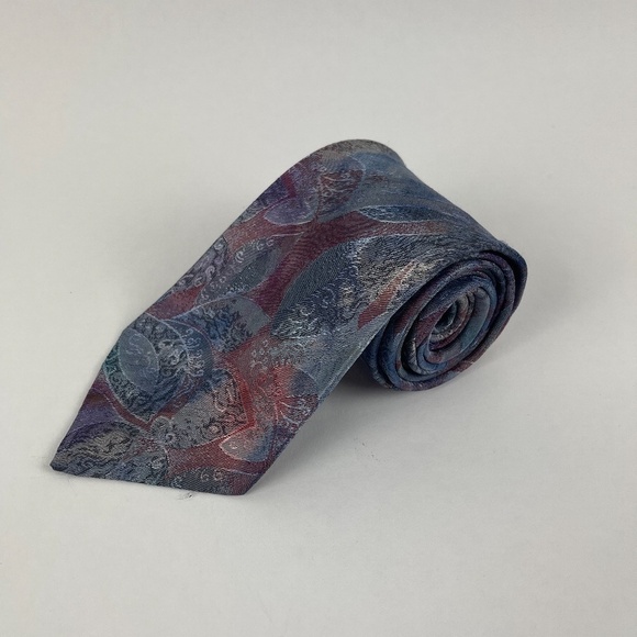 Edition by Van Heusen Mens Tie Blue Floral - Picture 6 of 6